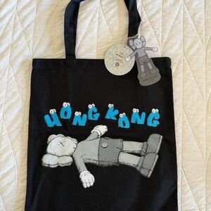 KAWS HOLIDAY HONG KONG TOTE BAG